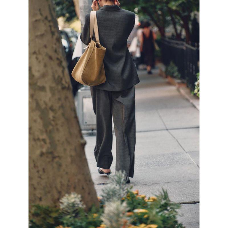 Za2024 Fall New Women's Clothing Casual Suit Jacket 9115591 Minimalist Leisure Pants 9109591