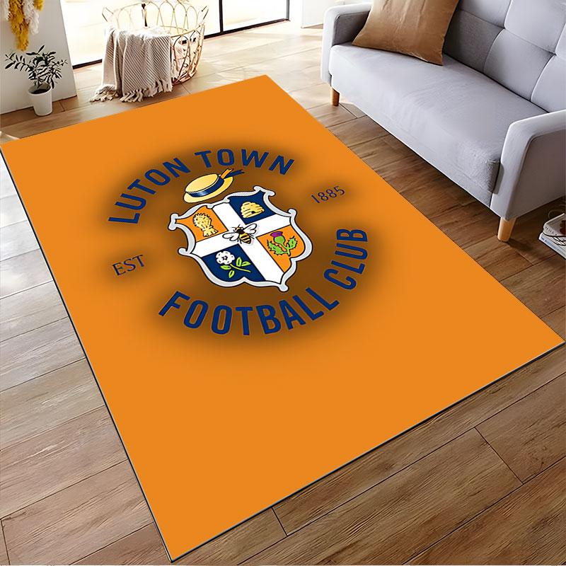 Luton Town FC Badge Carpet suitable as a non-slip mat for the living room or bedroom sofa