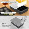 Silicone Ice Cube Tray with Lid Easy Release Ice Mold for Homemade Ice Cubes