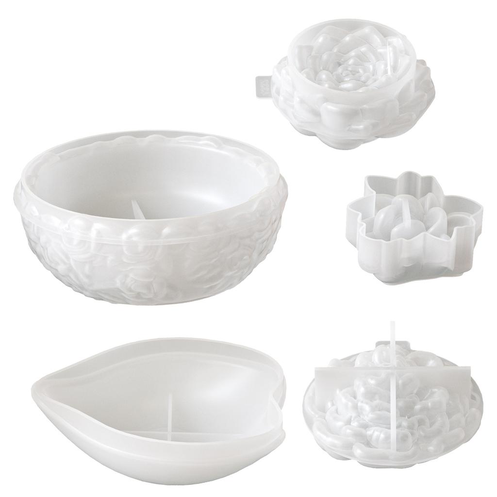 Candle Cup Mold Flexible Flower Mold Decorative Mold Silicone For Gift Making Diy Crafts Candle Making