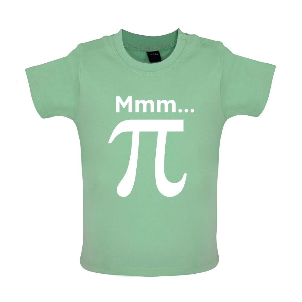 

Mmm Pi - Baby Kids Boys Girls Unisex T-Shirt / Babygrow - Geek Nerd Pie Math Funny Maths Pie Pies 3.14 150