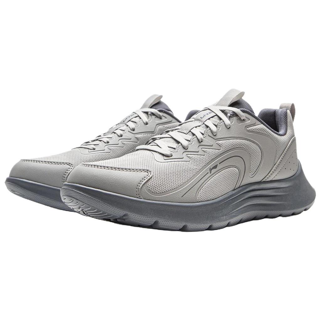 Li Ning Lightweight FW Minimalist Fashion Comfortable Synthetic Leather TPU Shock Absorption Support Low Top Urban Commuting Running Shoes ARSV133-1