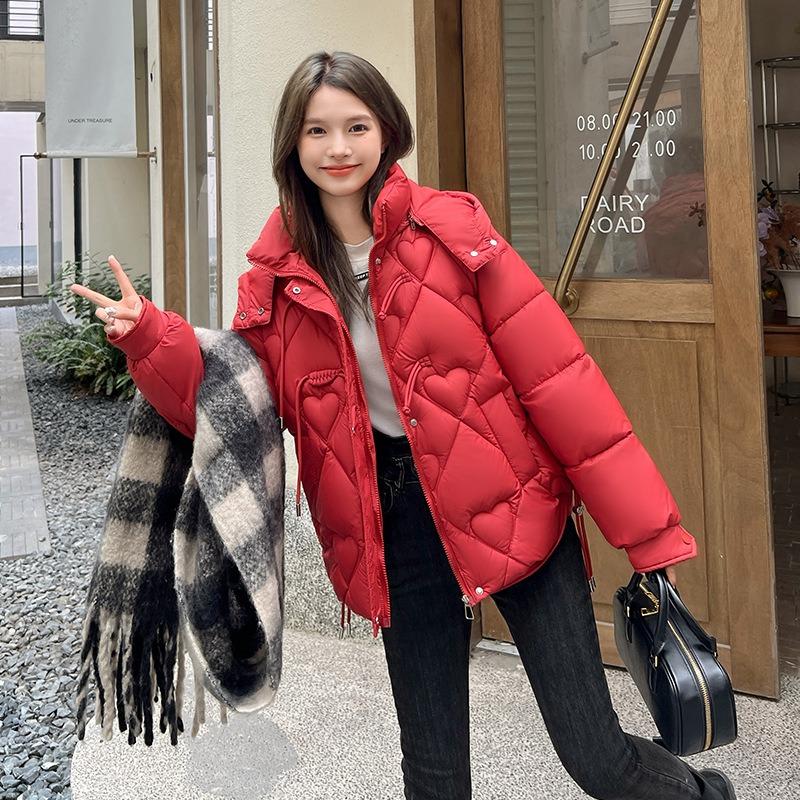 Short Stand-up Collar Cotton-padded Jacket, Winter New Retro Disc-buckled Cotton-padded Jacket, Thickened Cotton-padded Clothing Women's Clothing