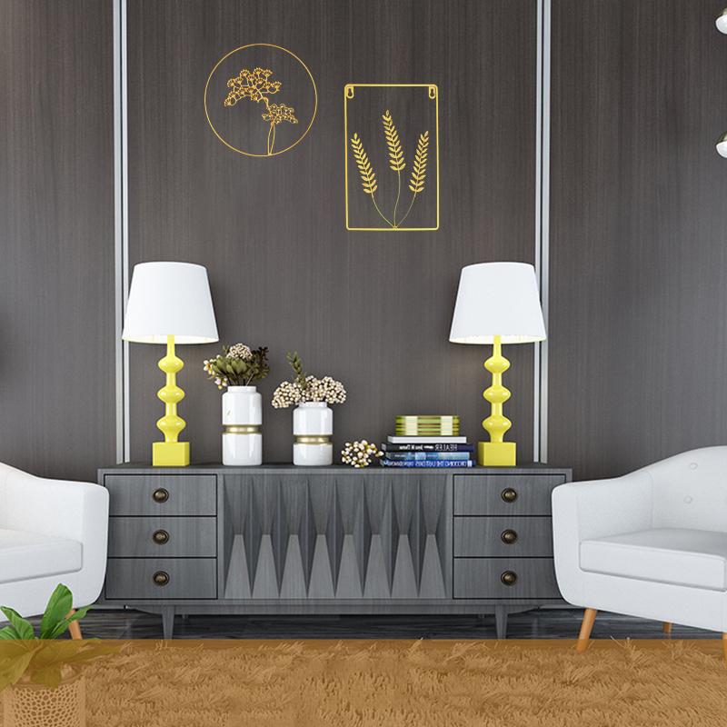 Závěsné dekorace Kovové nástěnné dekorace Závěsné závěsy Železná rostlina Závěs na stěnu