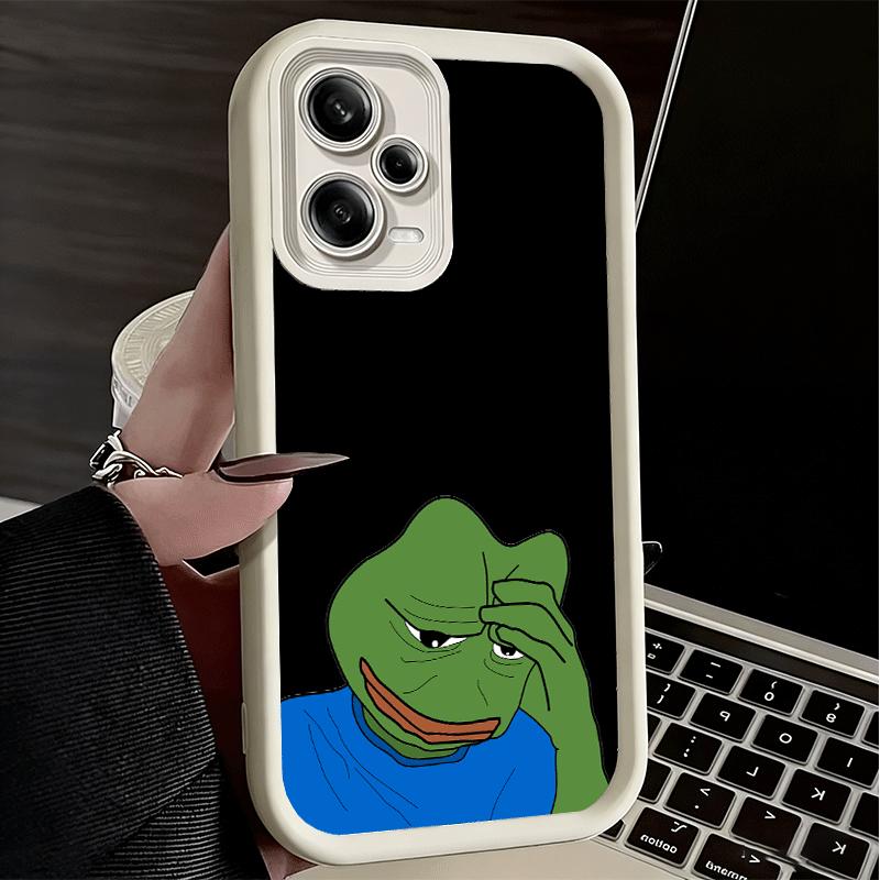 Phone Case for Xiaomi Redmi Note 15 14 13 Pro Plus Funny Sad Forg P-Pepe Meme Shell 12S 11 11S 11T 5G 14S Soft Silicone Funda