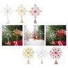 Christmas Tree Top Ornament Metal Star Shaped Tree Toppers Irregular Decoration for Home and Mall Parties Supplies