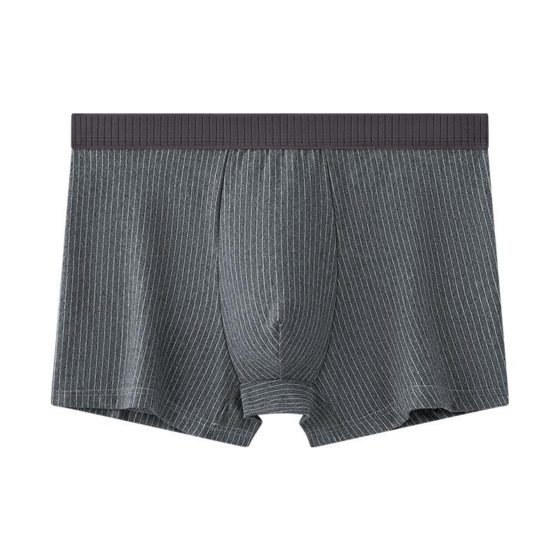 Pure Cotton Antibacterial Men's High Elastic Boxer Briefs