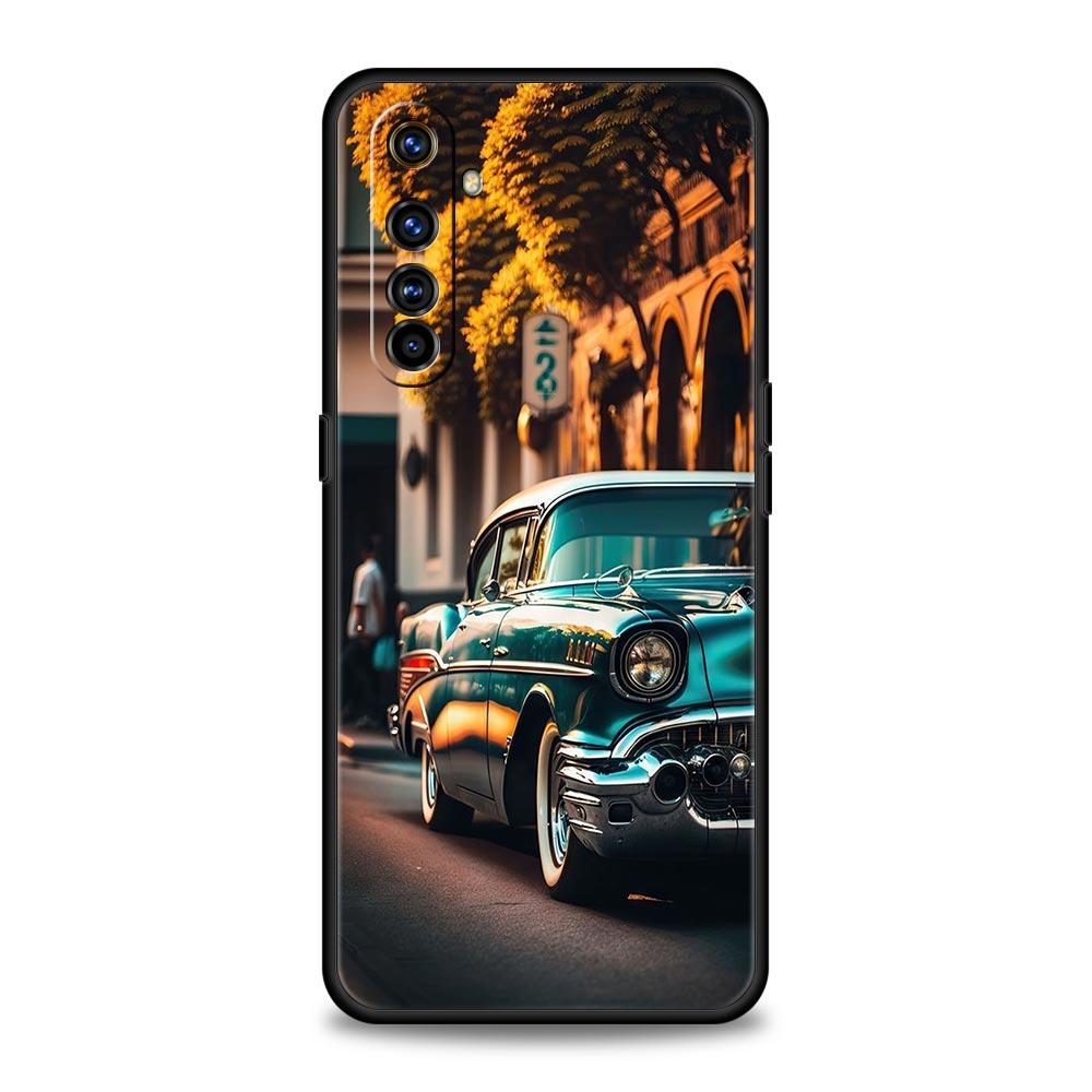 Classic Vintage Old Retro Car Case For Realme 12 11 10 9 8 5G 7 6 GT5 GT3 GT2 Pro C21 C25 C35 For Realme GT Neo 2 3 3T 5 Cover