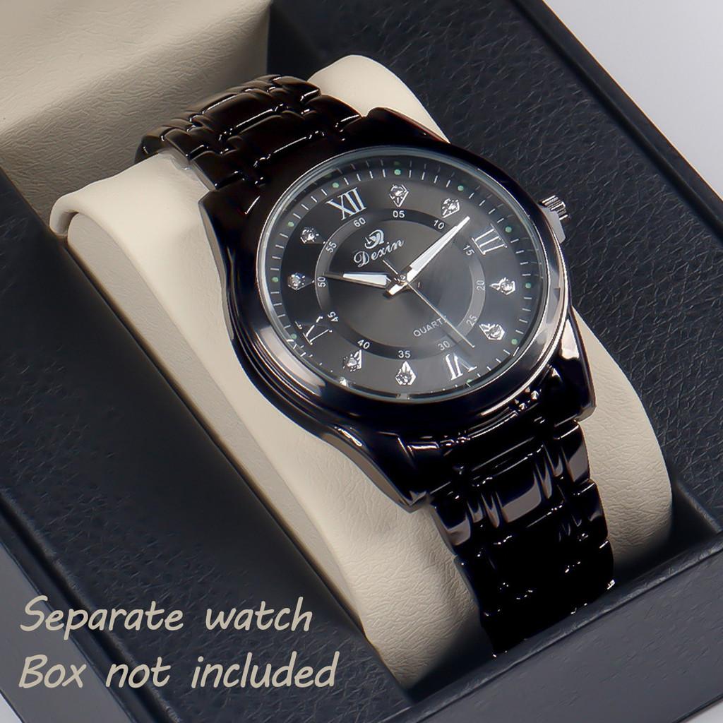 

Mens Fashion Steel Band Quartz Watch For Business Casual Fashion Black