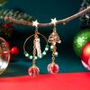 New Trendy Asymmetric Christmas Earrings Creative Design Christmas Tree Snowflake Bells Drop Earrings Xmas Holiday Jewelry Gifts