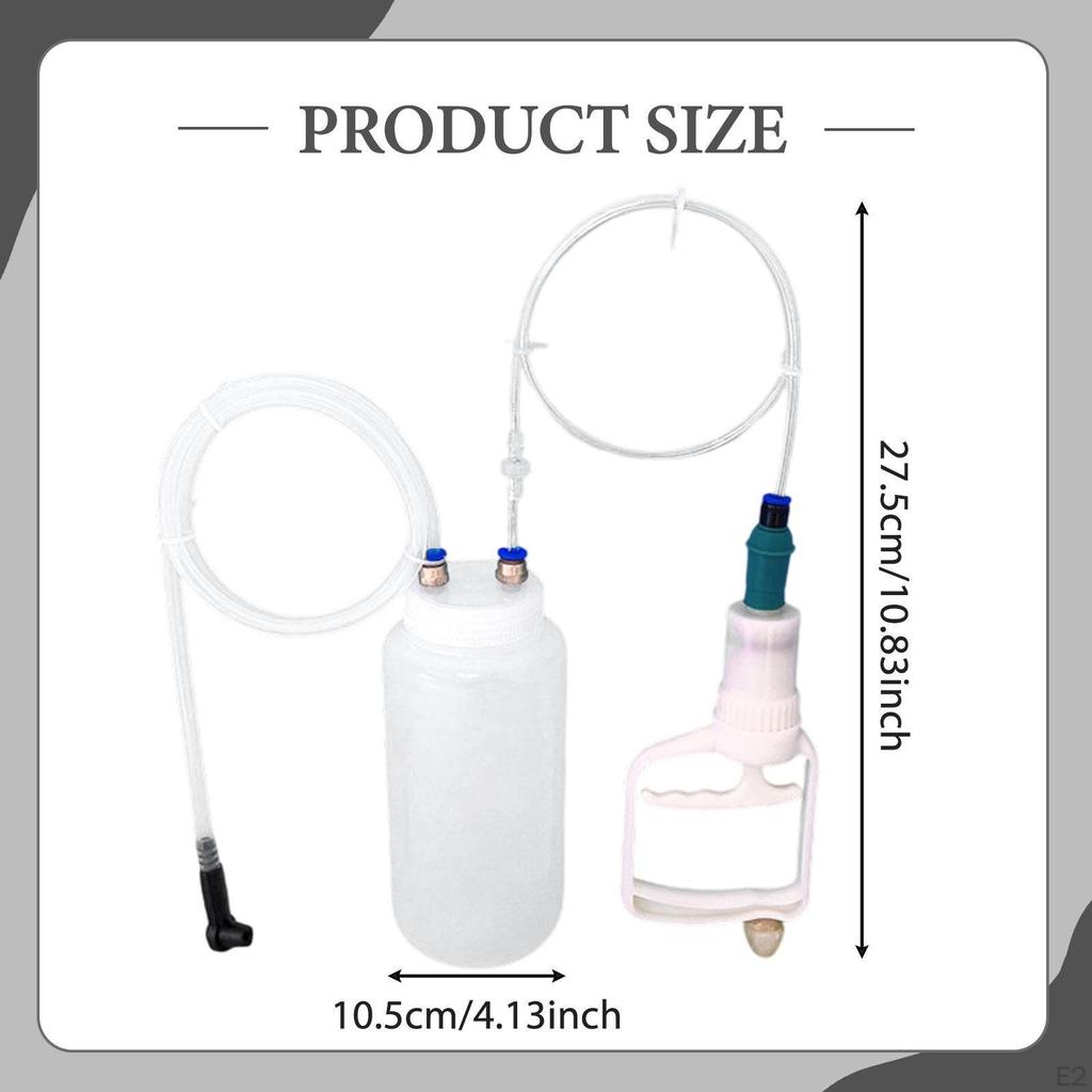 Car Brake Fluid Oil Change Set Auto Extractor 2L Bottle with Soft Hose Practical Siphon