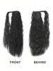 Long Wave Ponytail Wrap Around Wavy Ponytail Extensions Fluffy Hair Piece Magic Paste Ponytail Hairpiece 18 Inch Fake Hair,Suitable For Daily Use