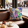 Artistic Background Patterns Cushion Cover Set of  Decorative Short Plush Pillow Covers for Sofa Soft  Cushion Case x cm