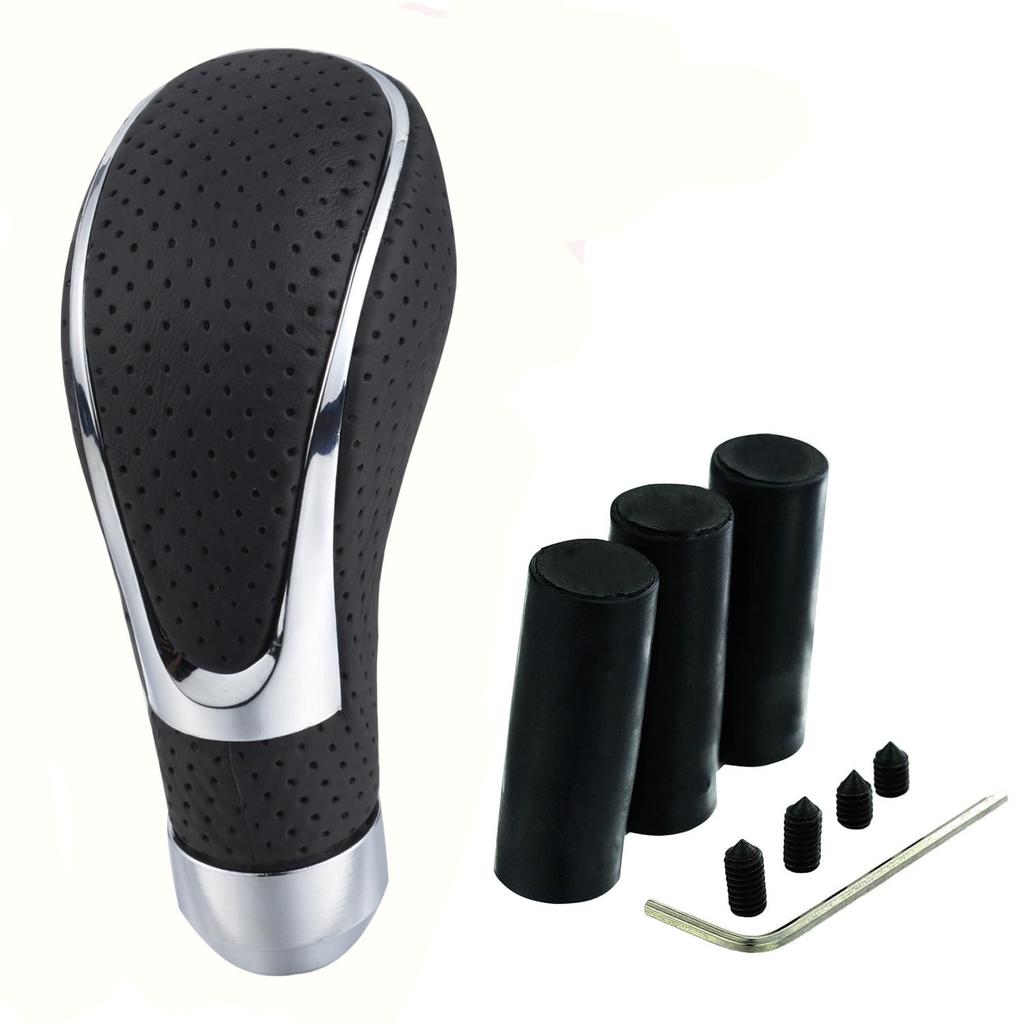 Abfer PU Shift MT Car Knob Shift Automatic Manual Car Accessory Knob, Shift, R-Type Lever, (Black)