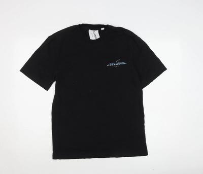 COLLUSION Men's XS Black Graphic Music T-Shirt
