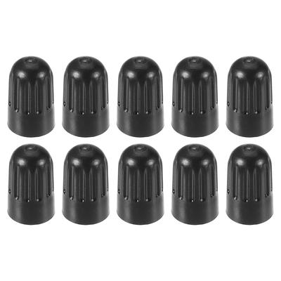 Motoforti 10pcs 17mm Plastic Black Universal Tire Valve Caps for Car SUV Motorcycle Motorcycle