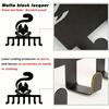 Modern Cat Key Holder Metal Wall Art 7 Hooks Christmas Gift for Cat Lovers