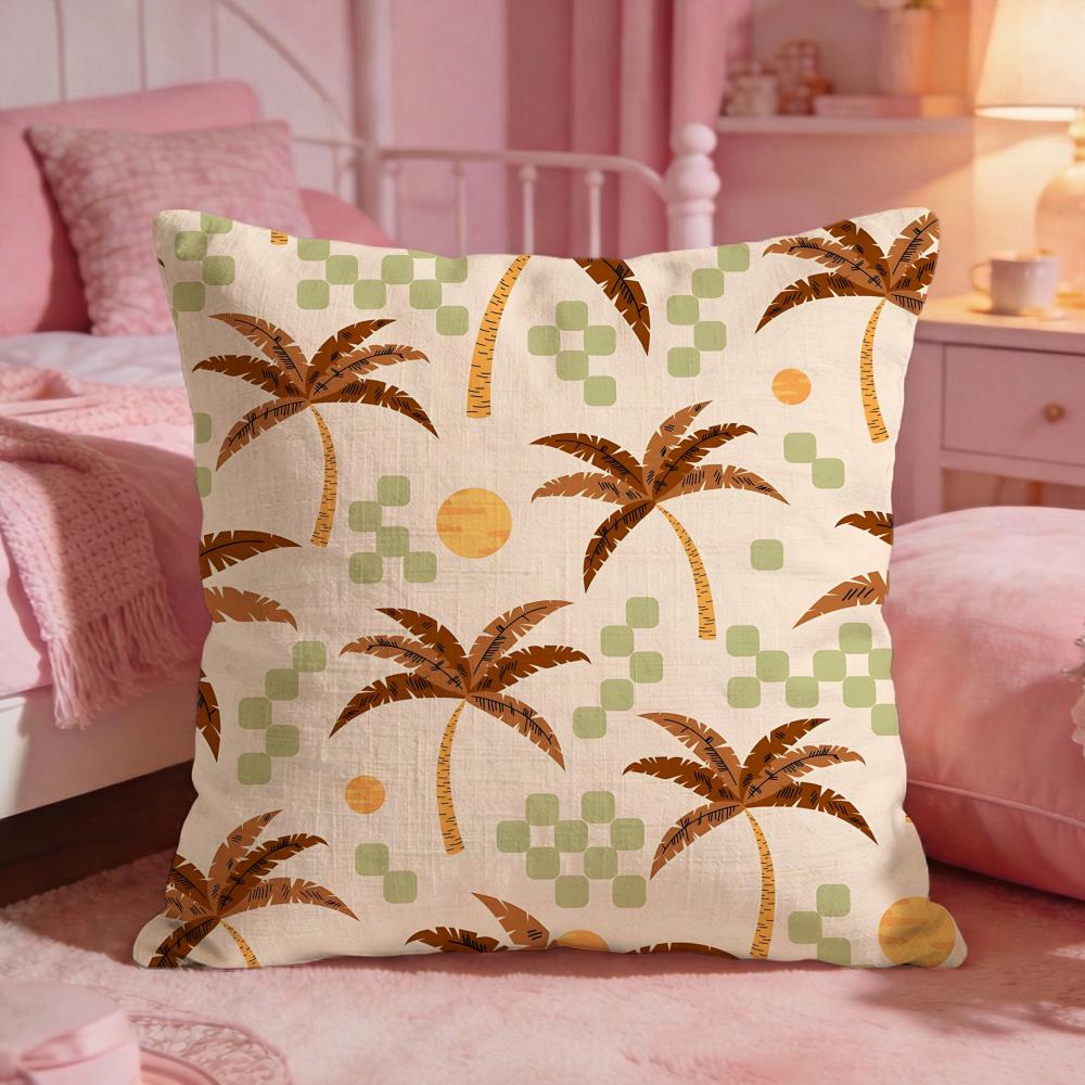 PlantPalm treeS Cushion Cover Premium Comfort Reversible Pillow Cove Two in One Design for Any Room Car Interior