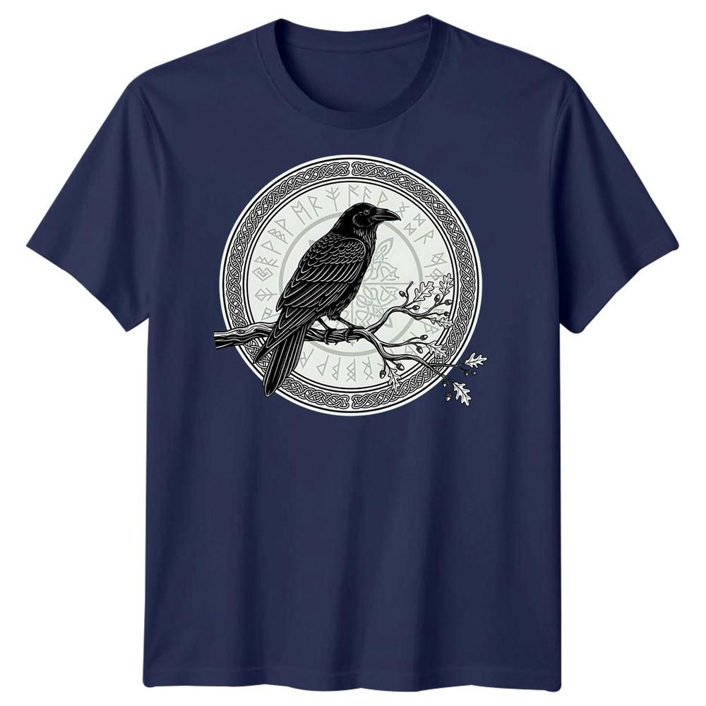 Raven Norse Mythology Runes Celtic Knot Unisexs TShirt
