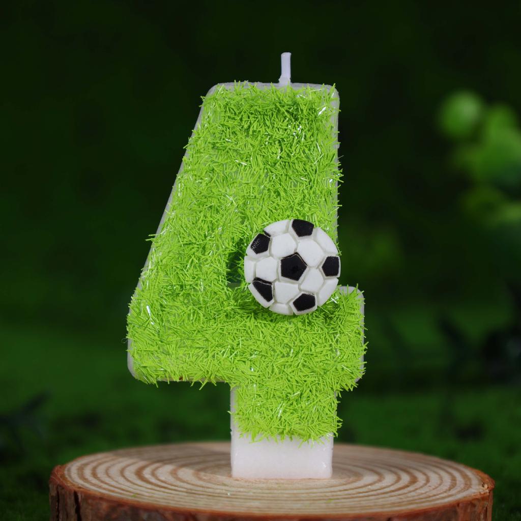 Sports Football Digital Birthday Candle Cake Party Celebration Decoration Football Loves Birthdays Handmade Digital Candle