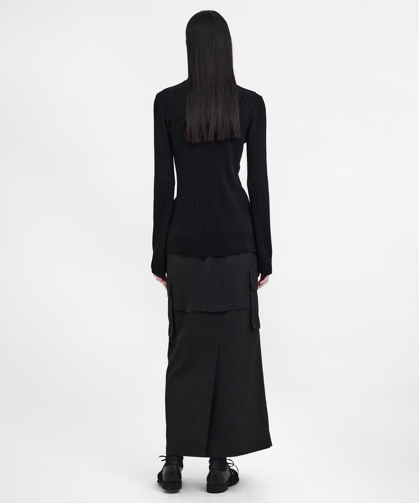 YOUTH Cargo Maxi Skirt - Black