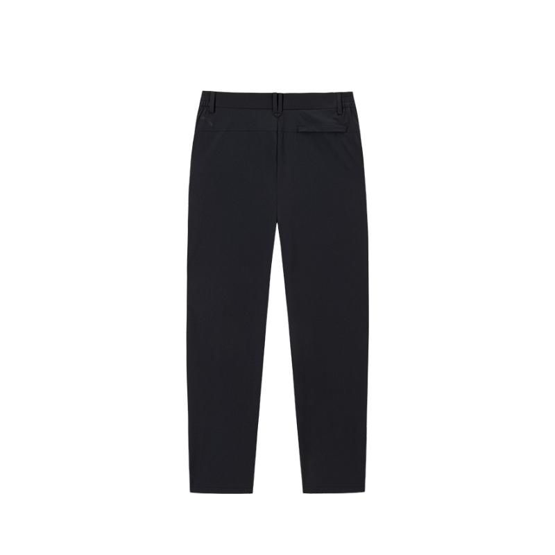Anta Training Series Solid Color Mid-Rise Breathable Tight-Fitting Versatile Sports Long Pants Men Bottoms 152537512S-3