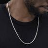 Gedrehte Seilkette Halskette Herren Edelstahl Seile Lange Halskette Minimalistisch Goldfarben Kupferfarben Hip Hop Schmuck 3mm 60cm