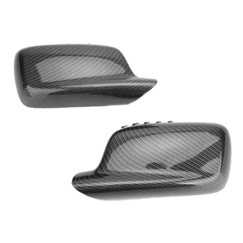 A57E-Car Reversing Mirror Housing Side Mirror Cover Cap For BMW E46 E65 E66 745I 750I 51167074236 51167074235 Replacement Access