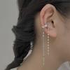 Gu Maoning, Gedrehte Kettchen-Ohrclips Für Frauen Ohne Ohrlöcher, Retro Doppellagig Individuell Kalt Wind Ohrknochen-Clips, Ohrringe.