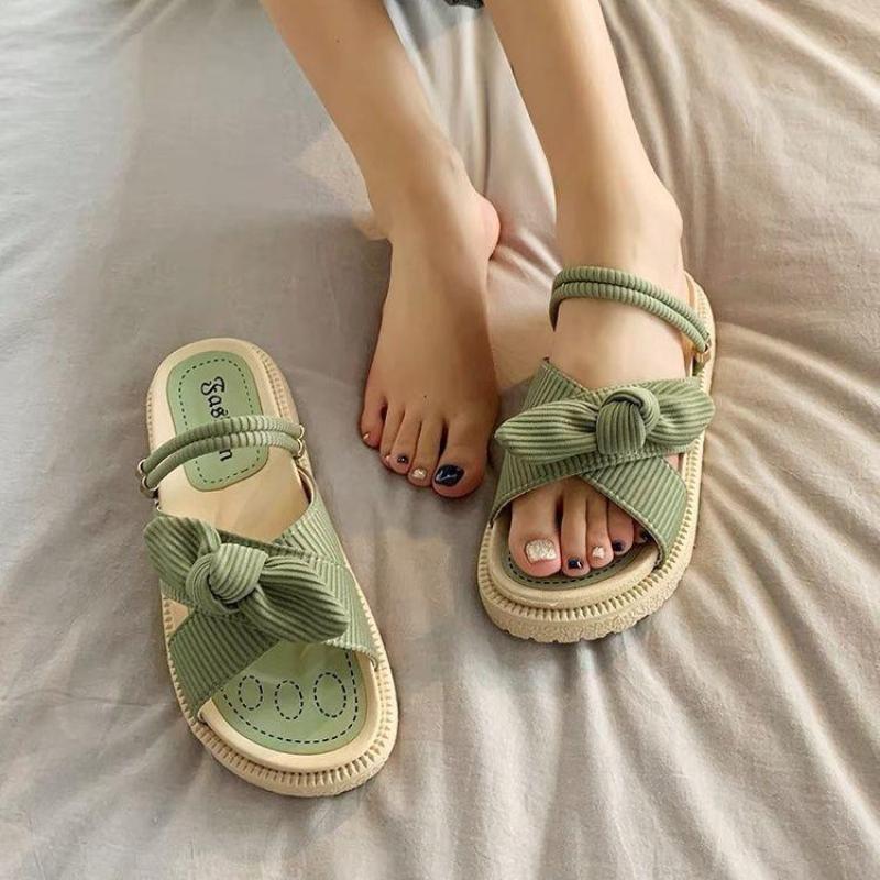 Fashion 2025New Sandias De Tacon Internet Hot Women Shoes Summer Fairy Style Improve Fashion Student Platform Roman Lady Flat Shoes