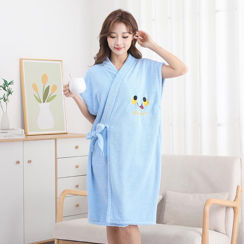 Moteriškas greitai džiūstantis koralinio vilnos vonios sijonas: Sustorintas, Minkštas, Vandenį sugeriantis, Nešiojamas Voniai Rankšluostis Pavasariui ir Rudeniui