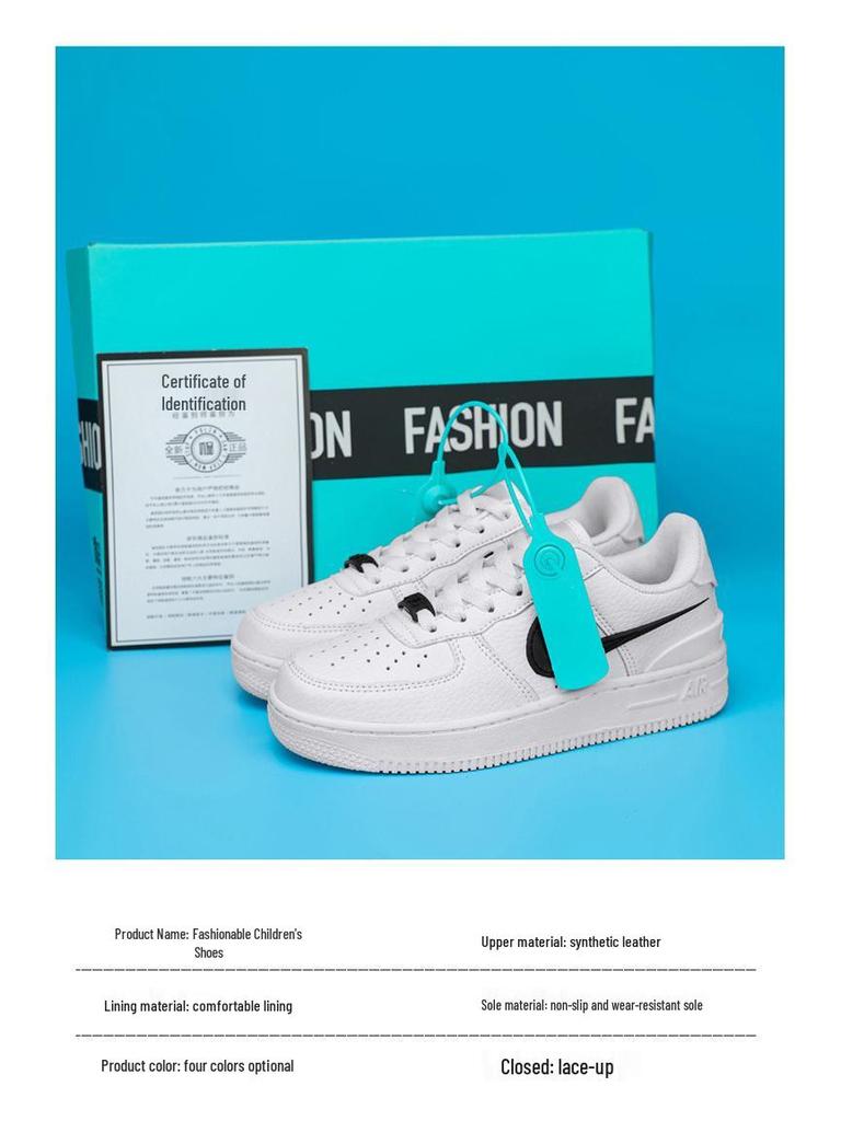 AJ Kinder Air Force 1 Skate-Schuhe, Neongrün, Damenmodell, Low-Top, AJ1.