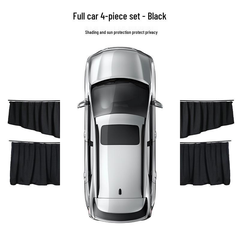 Enhanced One-Button Auto Retractable Car Window Sun Shade Curtain