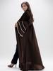 Elegant Hand-embroidered Pearl Women's Abaya Robe