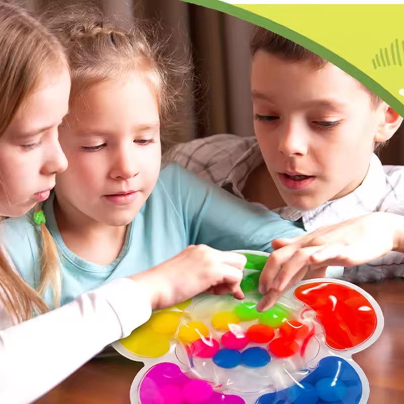Non-Toxic Educational Decompression Toys 10Ml Color Sorting Sensory Matching Fine Motor Skills Game For Kids Family Gift