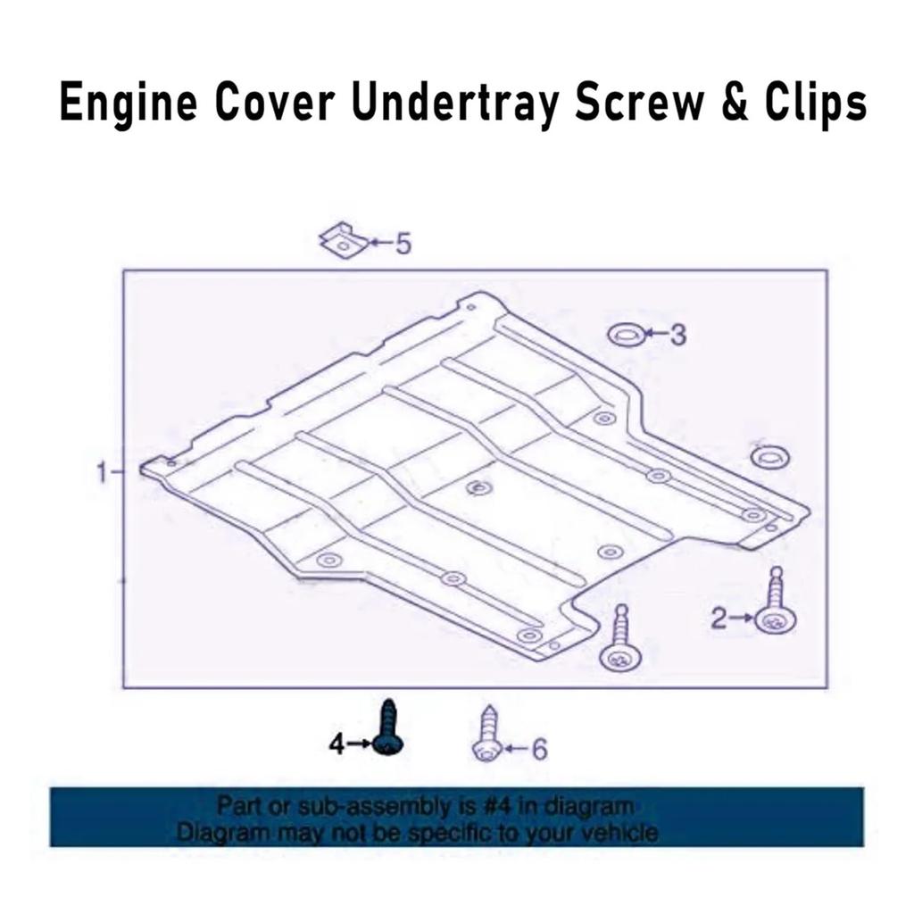 QASTGDE 10pcs Car Engine Cover Under Tray Splash Guard/Arch Torx Screw Retainer Fastener Clip Bolt