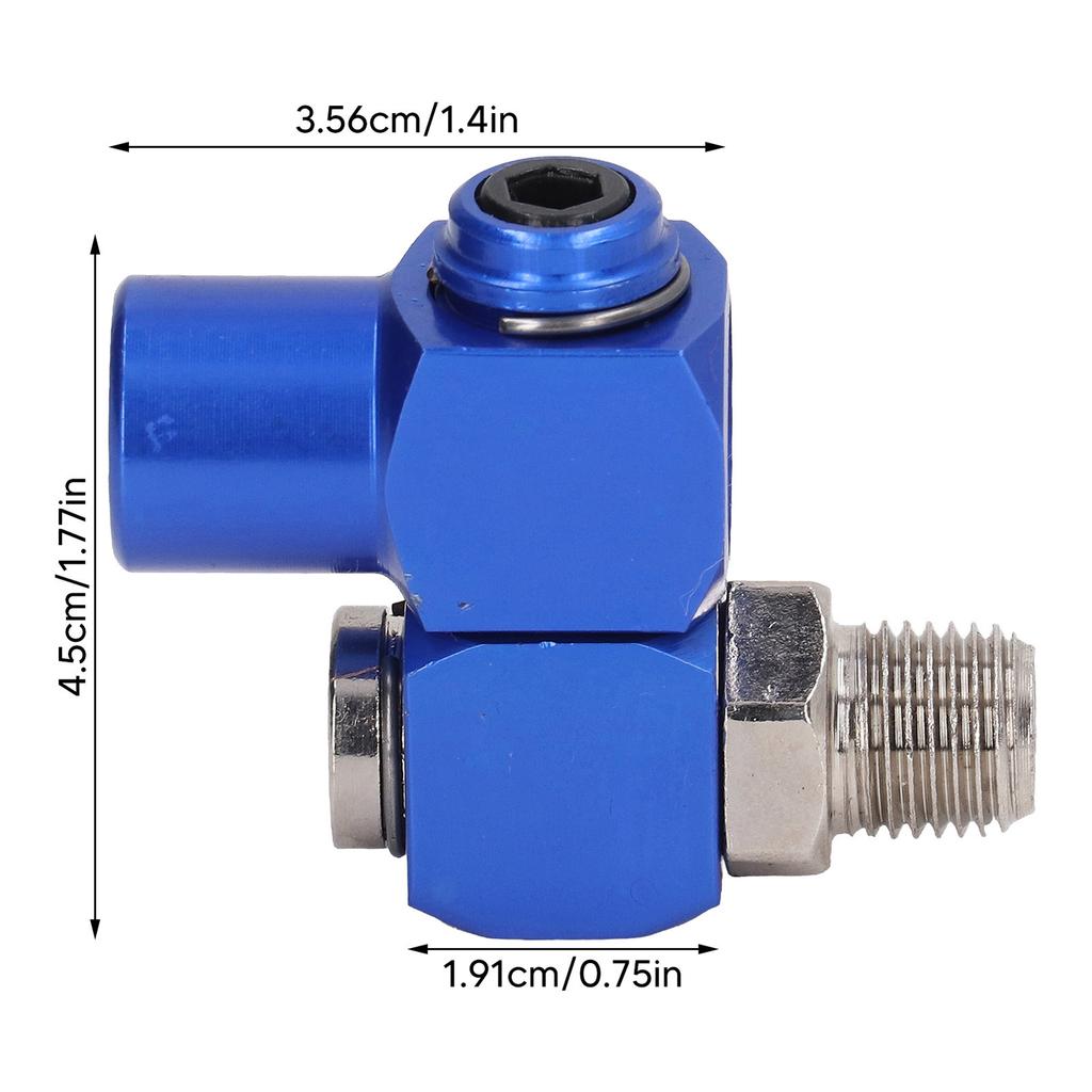 360 Degree Swivel Air Hose Connector Industrial Air Fitting for Pneumatic Tools Enhances Flexibility & Reduce Fatigues