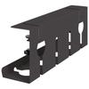 Under Desk Cable Management Tray 2 Pcs Black