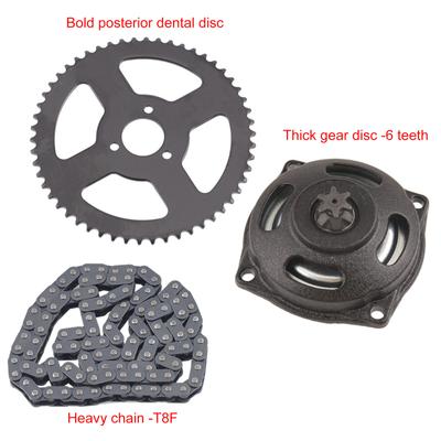 Cadena T8F de 49cc 110 Eslabones y Piñón de 54 Dientes Para Motocicleta Atv Quad Piezas de Motor de 2 Tiempos Modificación