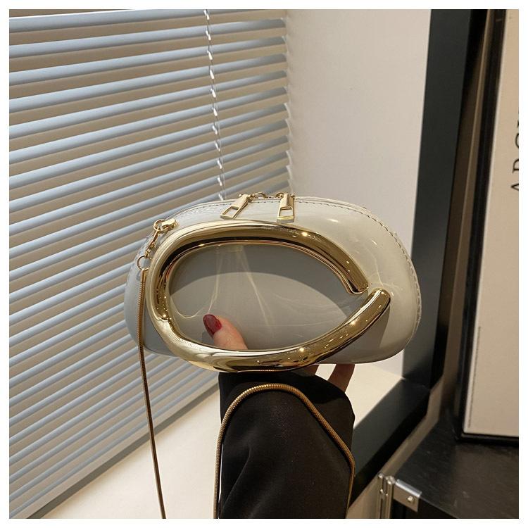 Clash Of Colours Design Personality Temperament Fashion Chain Crossbody Shoulder Small Square Women's Bags