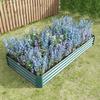 Raised Bed Metal Planter, Robust Sheet Steel, Rust Protection, Long Durability, Kit without Bottom, Ideal for Vegetables, Herbs & Flowers, Anthracite
