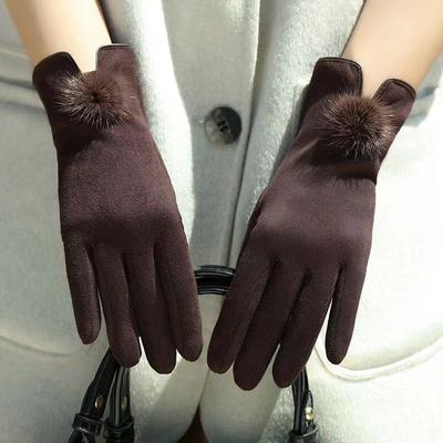 Guantes de Gamuza Guantes Guantes para Mujer Cálidos Guantes para Dedos Guantes para Pantalla Táctil