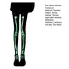 Halloween Skeleton Women Pantyhose Ghost Leg Print Contrast Color Glow At Night Luminous Thin Mesh Terrifying Anti-slip Cosplay