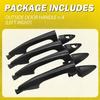 4Pcs Fits 2012-2017 Hyundai Accent Front Rear Left Right Exterior Door Handle EK