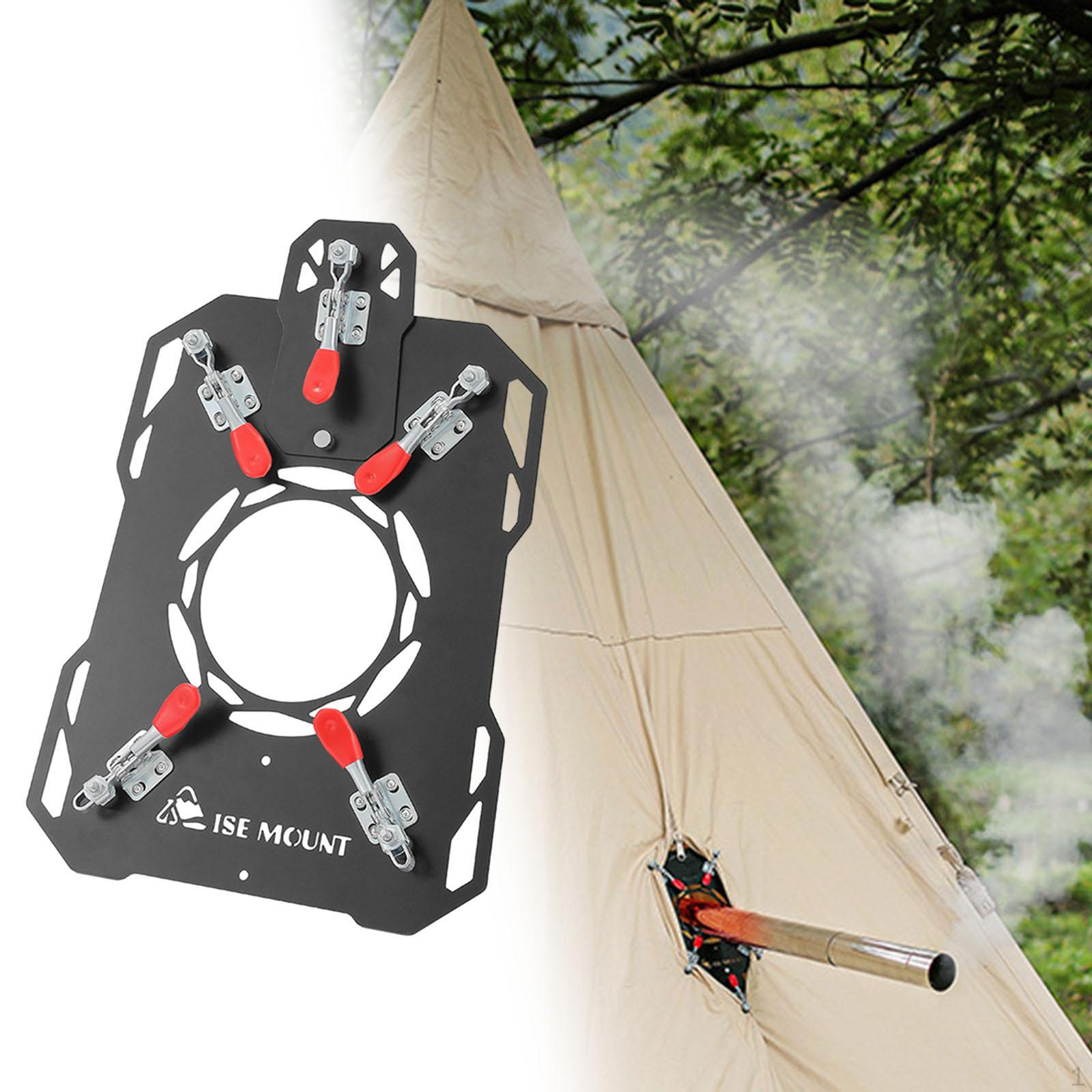 Tent Stove Jack Highly Flame Retardant, Anti Scalding Firewood Pipe Vent for Fireplace