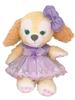 Stella Lou Plush Size Purple Lace Dress with Ribbon and Pearl Fits Cookie Ann and Princess Style Costume, Small, Necklace, Rinabelle,