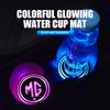 Car Coaster Colorful Atmosphere Light USB Charging Anti-Slip Pad For MG GS Pilot GT 3 6 5 7 HS ZS ZX VV222