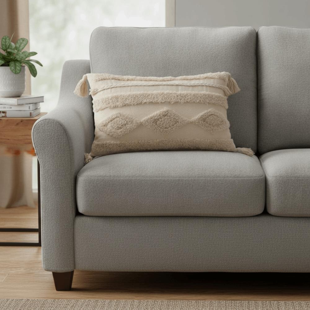Geometric Pattern Tufted Fringed Cushion Cover Vintage Pillowcase Creative Pillowslip  Living Room