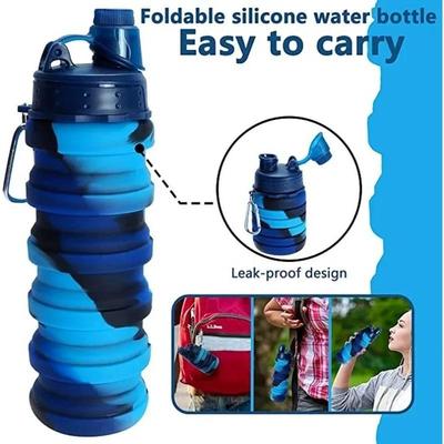 Collapsible Water Bottles for Travel, Reusable Foldable Outdoor Gym Camping