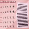 30P40P Hot Melt Multi-Haired False Eyelashes Segmented Self-Grafting Thick Natural Stage Flat False Eyelashes